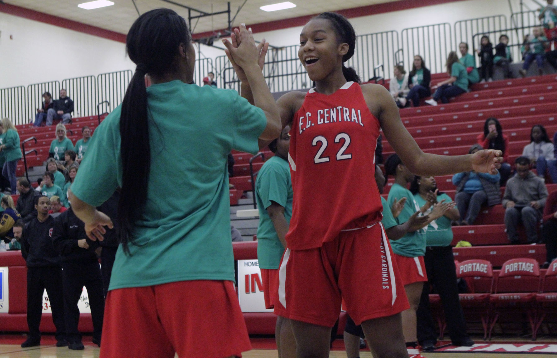 Gallery: E.C. Central at Portage girls basketball